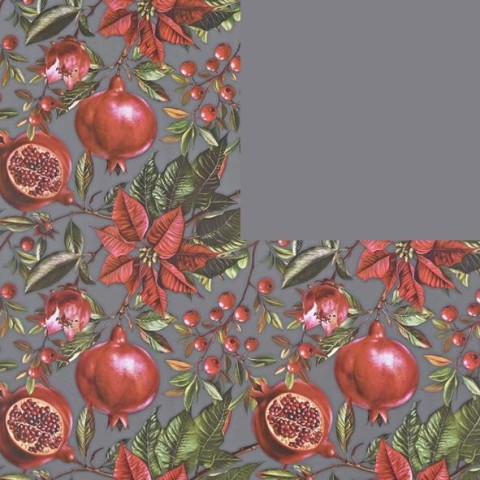 ROTOLO CARTA CM.100X25MT POINSETTIA GRIGIO